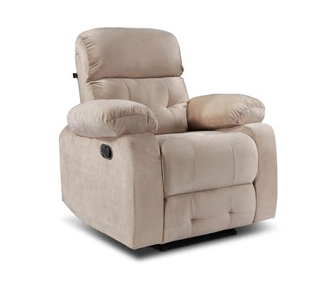 Buy Vivian Fabric Seater Manual Recliner Chair Beige Online In