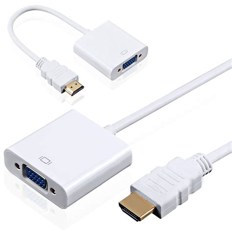 CAVO ADATTATORE CONVERTITORE HD DA HDMI MASCHIO A VGA FEMMINA SEGNALE