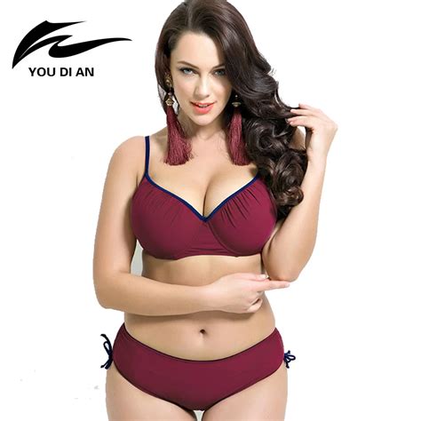 Plus Size Swimwear Women Sexy Brazilian Push Up Bikini Set