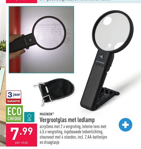 Maginon Vergrootglas Met Ledlamp Promotie Bij ALDI