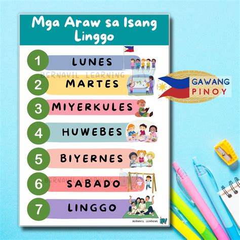 Teacher Fun Files Mga Araw Ng Linggo At Buwan Ng Taon 47 OFF