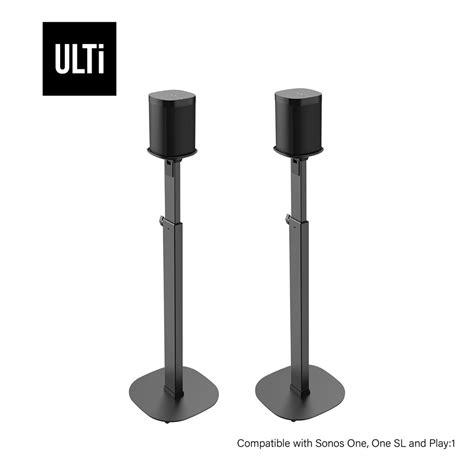 Ulti Premium Height Adjustable Speaker Floor Stands For Sonos One One