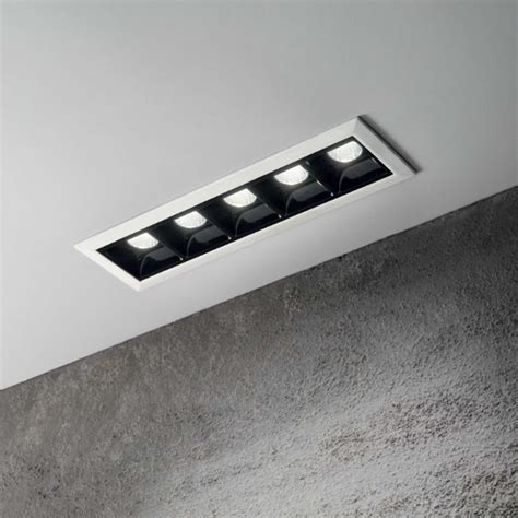 Ideal Lux Lika Inbouwspot Binnen Aluminium Led Zwart