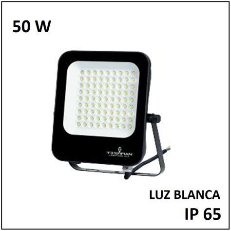 Reflector Led Slim W Luz Blanca K Uso Intemperie Ip V