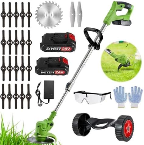 Amazon Electric Cordless Weed Wacker 2 0Ah 24V Battery Powered