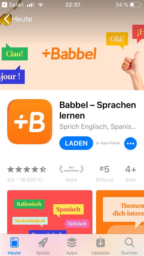 Fremdsprachen Lernen Mit Der Babbel App Ein Selbstversuch