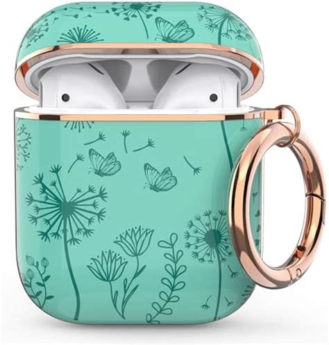 Amazon Lerobo Flower Engraved AirPods Case Cover Stylish Soft