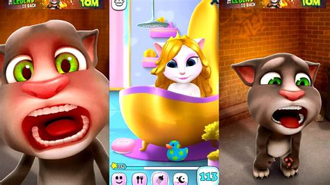 Talking Tom Cat Vs My Talking Angela Gameplay Great Makeover For Kids