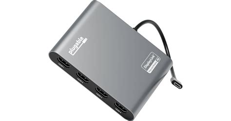 Plugable USB-C Quad 4K HDMI Graphics Adapter USBC-7400H4 B&H