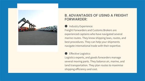 Ppt Why Your Business Needs Both A Freight Forwarder And A Customs