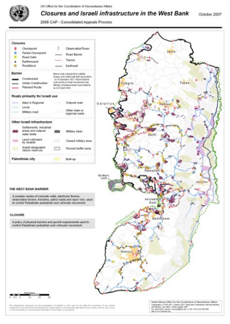 occupied Palestinian territory: Closures and Israeli infrastructure in ...