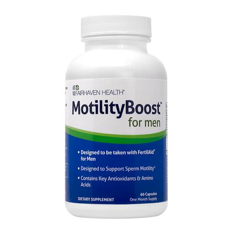 Motilityboost For Men Fertility Supplement Support Sperm Motility 60