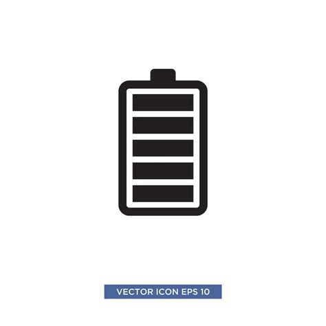 Modèle D illustration Vectorielle D icône De Batterie Vecteur Premium