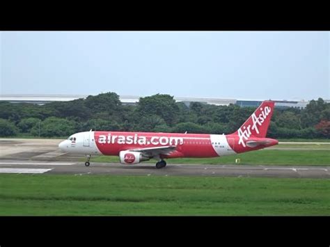 Nonton Pesawat Air Asia Airbus A Take Off Di Bandara Soekarno Hatta