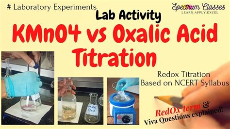 Determination Of Concentration Of KMnO4 Solution Using Oxalic Acid