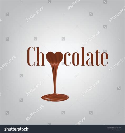 Chocolate Handwritten Lettering Logo Emblem Badge Stock Vector Royalty