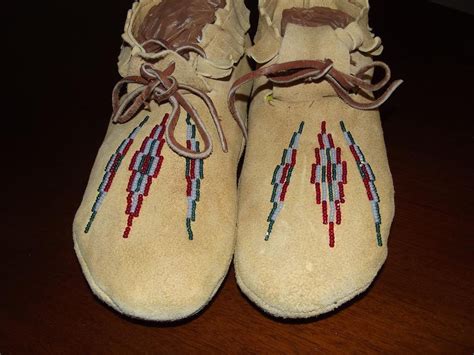 Native American Beaded Moccasins By Runandtell On Etsy