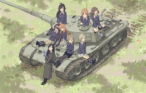 Wallpaper girls, army, tank, Girls And Panzer, Girls and tanks images ...