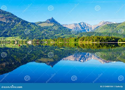 Wolfgangsee Meer In Oostenrijk Stock Foto Image Of Groen Hemel