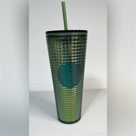 Starbucks Kitchen Nwt Starbucks Fall 222 Rainforest Grid Iridescent