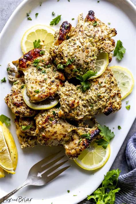 Oven Baked Greek Chicken Thighs Recipe Cart