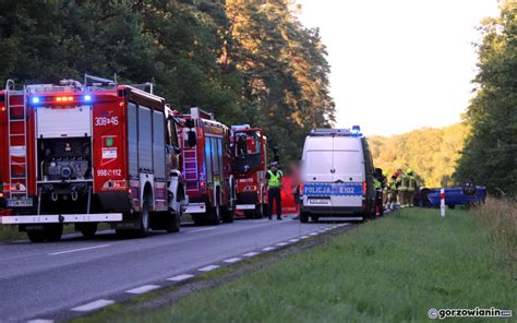 Fotoreportaż Śmiertelny wypadek na DK22 Nie żyje motocyklista