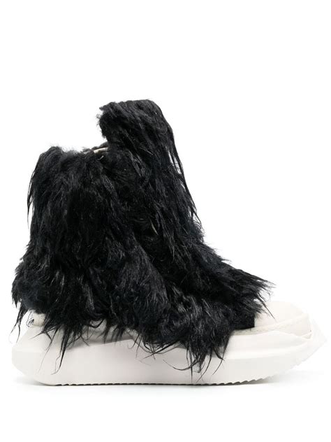 Rick Owens Drkshdw Faux Fur Boots Farfetch