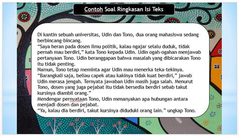 Powerpoint Soal Dan Pembahasan Ringkasan Teks Sastra Ilmu Pendidikan Ku