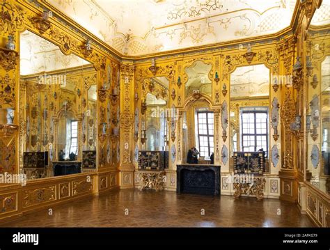 Belvedere Palace Vienna - The ornate Cabinet of Gold, in the Interior ...