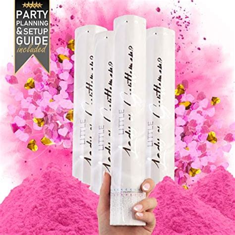 Premium Gender Reveal Confetti Cannon Set Of Four