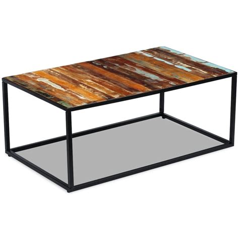 Vidaxl table basse bois de récupération massif 100 x 60 x 40 cm VIDAXL