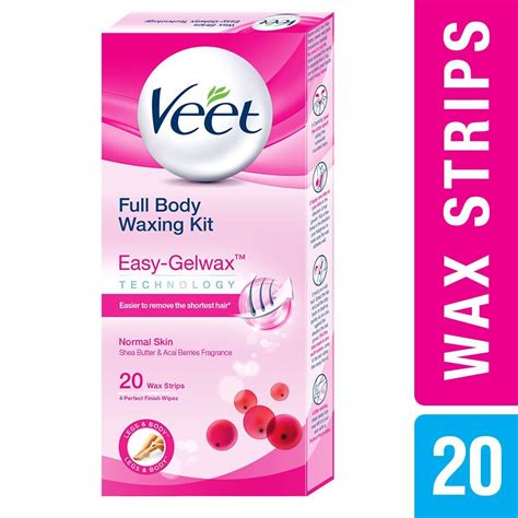 Veet Full Body Waxing Kit Normal Skin Pack Of 1