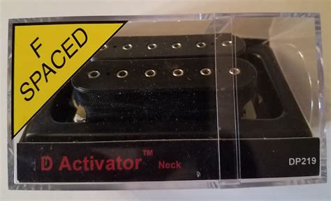 DiMarzio DP219FBK D Activator F Spaced Neck Humbucker Black Reverb