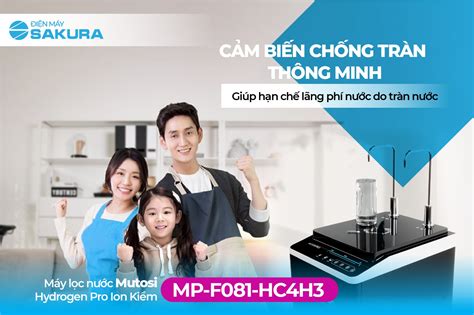 Máy Lọc Nước Mutosi Hydrogen Pro Ion Kiềm MP-F081-HC4H3