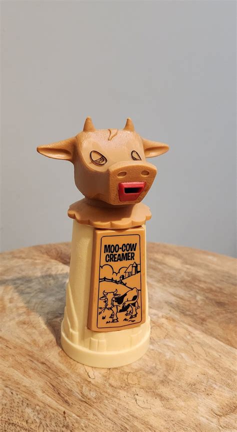 Vtg 70s Plastic Moo Cow Creamer Whirley Industries Usa Milk Etsy