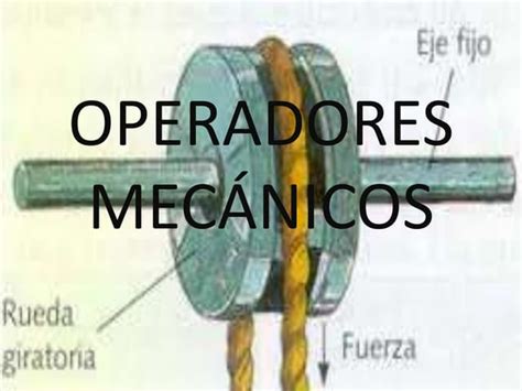 Operadores Mecanicos S S S S Ppt