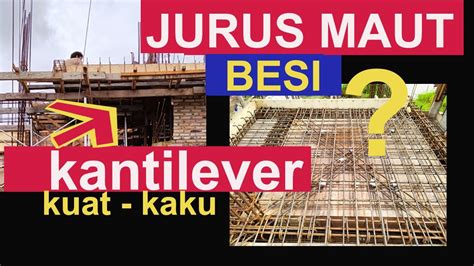 Pembesian Balok Kantilever 2 Meter Jurus Maut Cantilever Beam Youtube