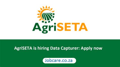 Agriseta Is Hiring Data Capturer Apply Now Jobcare