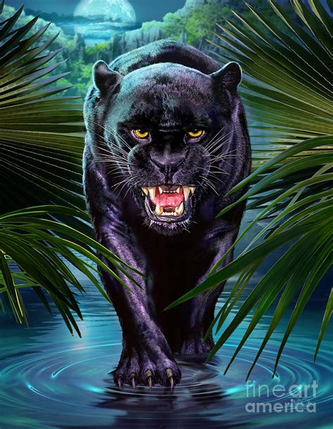 Panther Painting By JQ Licensing Fine Art America