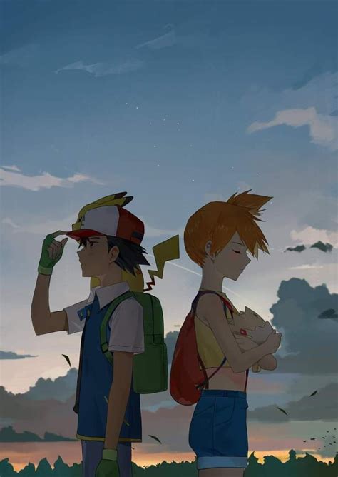 Pin De Yoselin Ortega En Misty And Ash Illustrations Pokemon