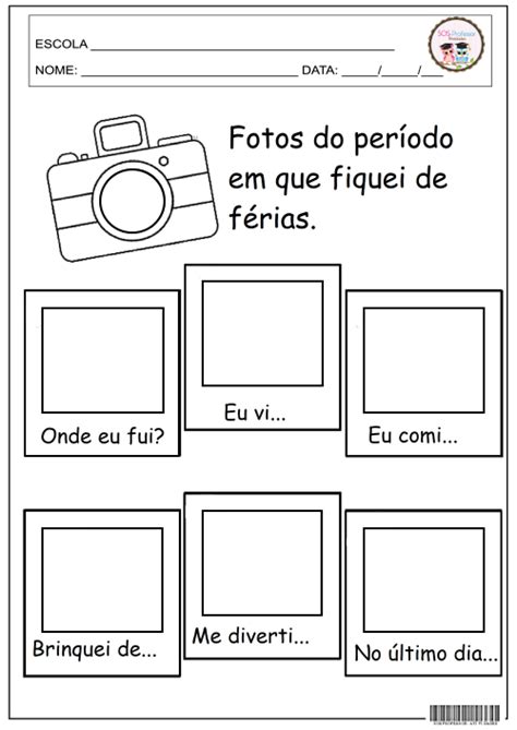 Atividades Retorno Das Ferias - 8 ideias de Jornal das férias | atividades de férias escolares ...