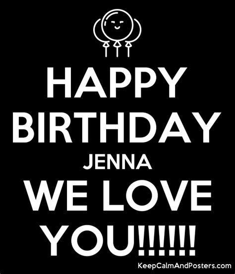 Happy Birthday Jenna