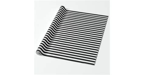 Medium Black And White Stripes Wrapping Paper Zazzle