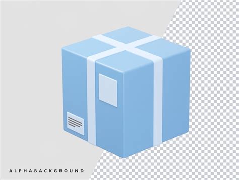 Premium PSD Cardboard Box Icon 3d Element Psd Render