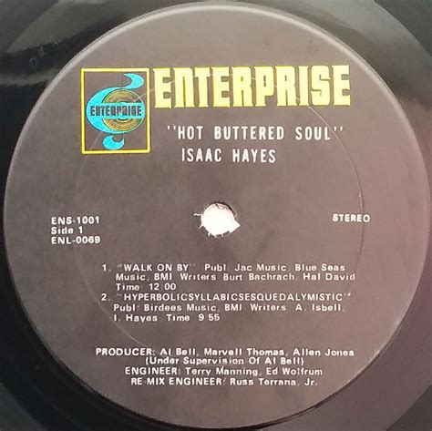 Isaac Hayes Hot Buttered Soul Enterprise Lp