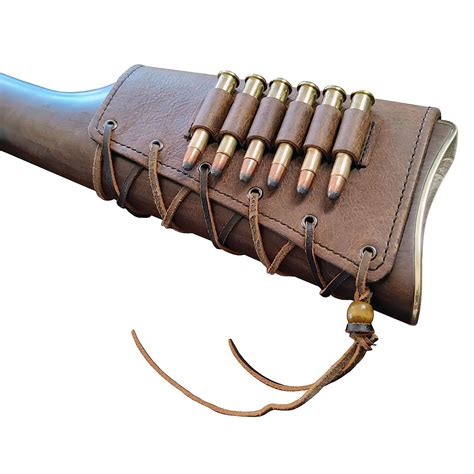 Amazon Rustic Leather Buttstock Cover With Cartridge Holders Ammo