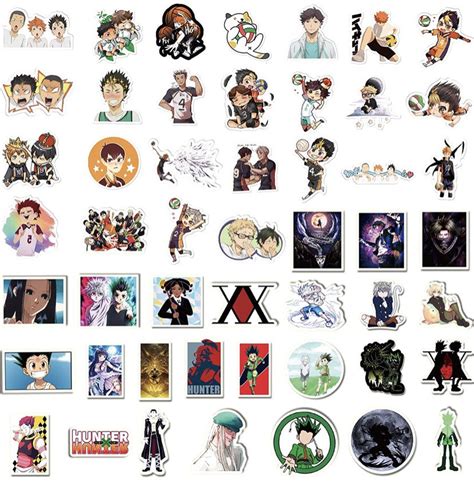 Anime Stickers Mixed Pack200 Packvinyl Waterproof For Laptop Etsy