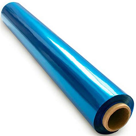 Getuscart 200 Ft Blue Cellophane Wrap Roll 16 In X 200 Ft Colored