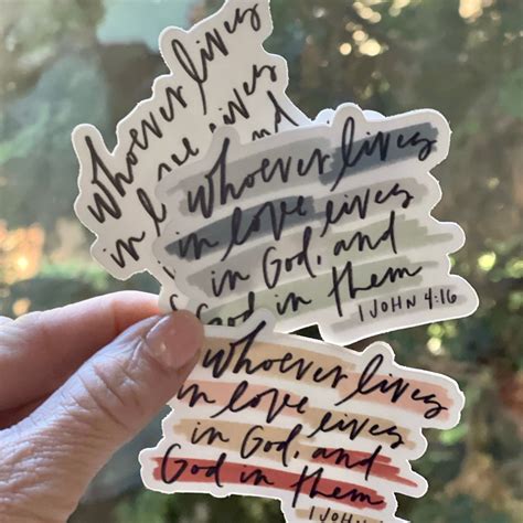 Christian Stickers Bible Verse Quotes Religious Stickers | Etsy