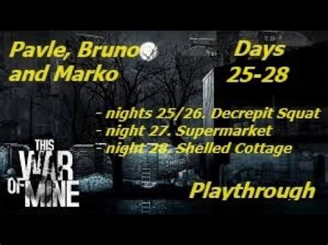 This War Of Mine Playthrough Pavle Bruno And Marko Days Youtube